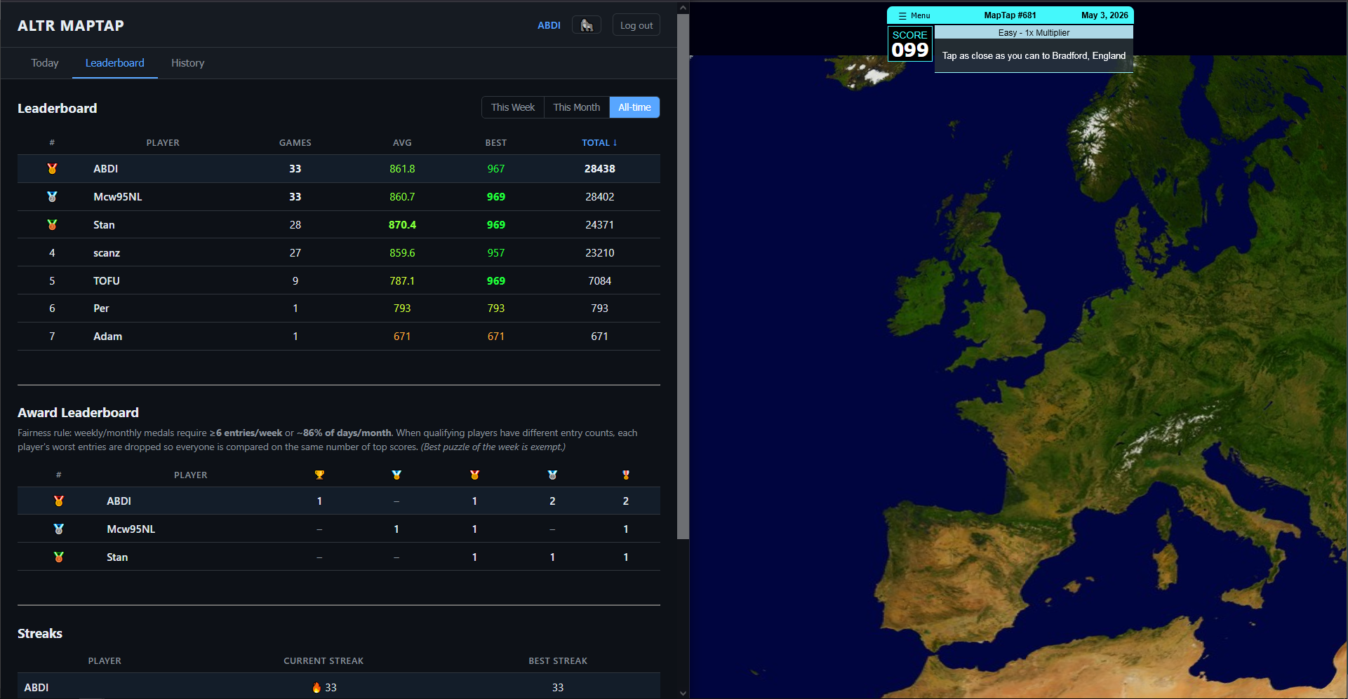 ALTR_MAPTAP screenshot